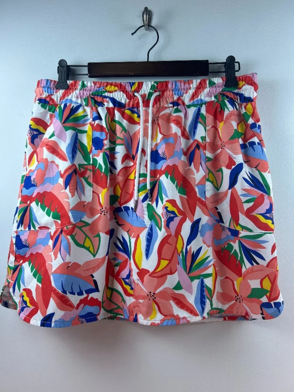 St. John's Bay Tropical Floral Print Skort Size L